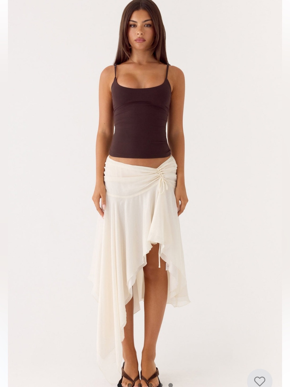 PEPPERMAYO 2 PIECE SET ASYMMETRICAL SKIRT WITH URBAN OUTFITTERS CORSET TOP